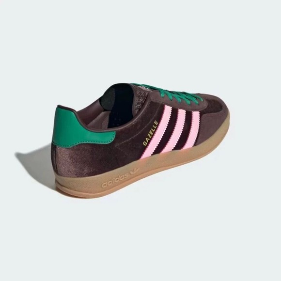10W - [NEW] Women's adidas Gazelle Indoor Shoes 'Dark Brown' JI2714 - Picture 3 of 8